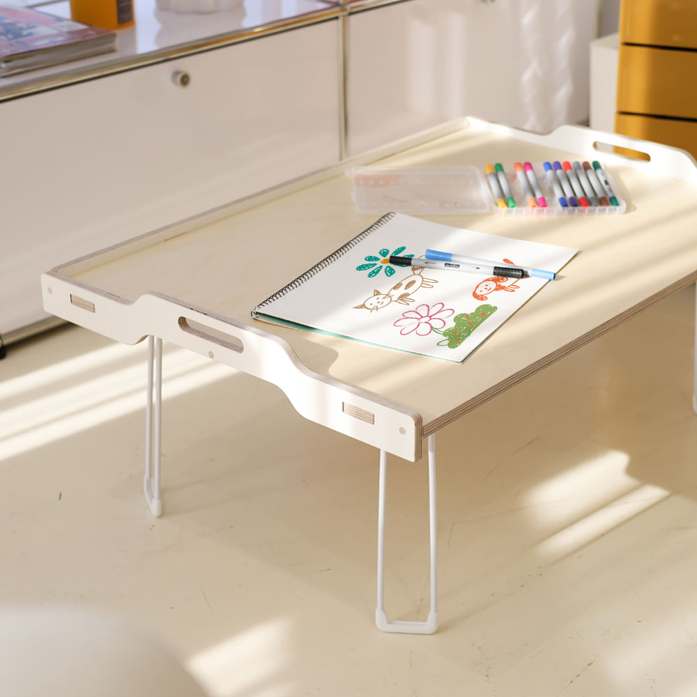 가누앤홈 플레이 놀이 원목 테이블 좌식 책상 블럭 레고 접이식 테이블, 내츄럴+화이트 99,000원