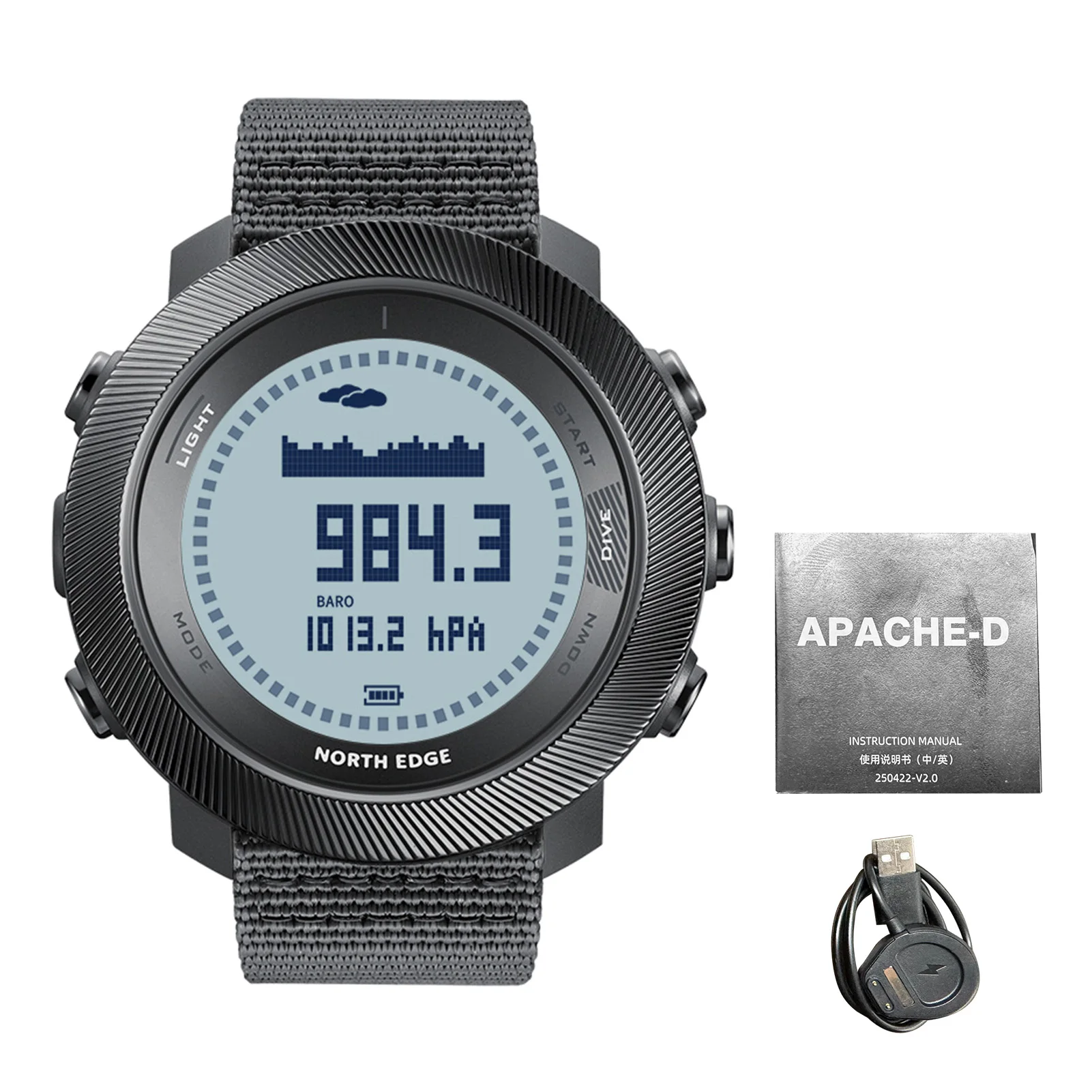 프리다이빙시계 다이버 다이빙 컴퓨터 시계 SUNROAD스쿠버 디지털 스포츠 안전 깊이 100M 방수 군사 나침반 고도 보수계 남성 및 여성용 102,100원