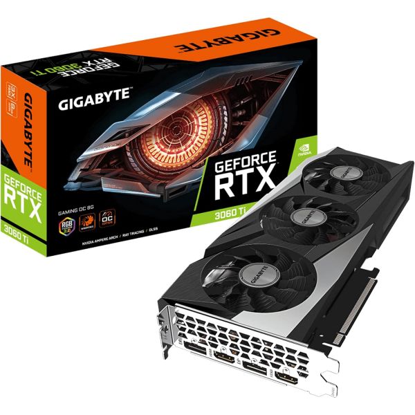 기가바이트 지포스 RTX 3060 Ti 게이밍 OC 8G REV2.0 그래픽 카드 3개 윈드포스 팬 LHR 8GB 256비트 GDDR6 GVN306TGAMING OC8GD 비디 1,400,100원