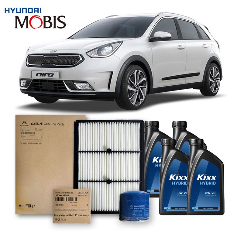 1세대 니로 하이브리드 (16-19년식) 킥스합성유+순정필터세트 0W20, 1개 75,320원