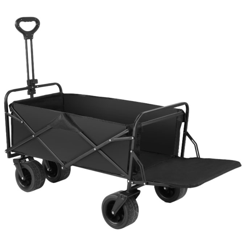광폭 바퀴 브레이크 오픈형 캠핑웨건 특대형, 1개, 블랙 72,900원