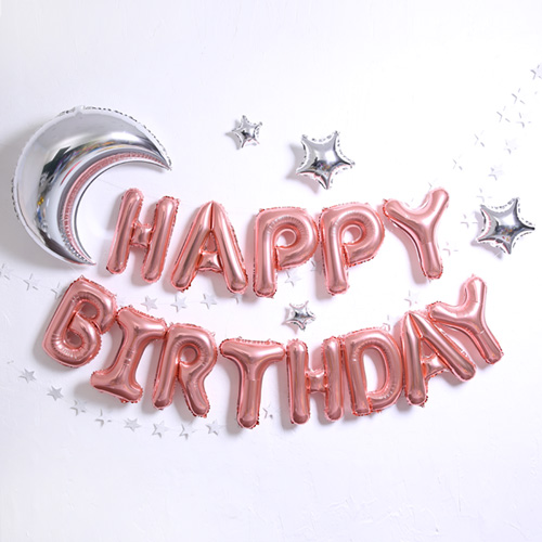 블링블링 생일파티 풍선세트, 로즈골드, 1세트 17,490원