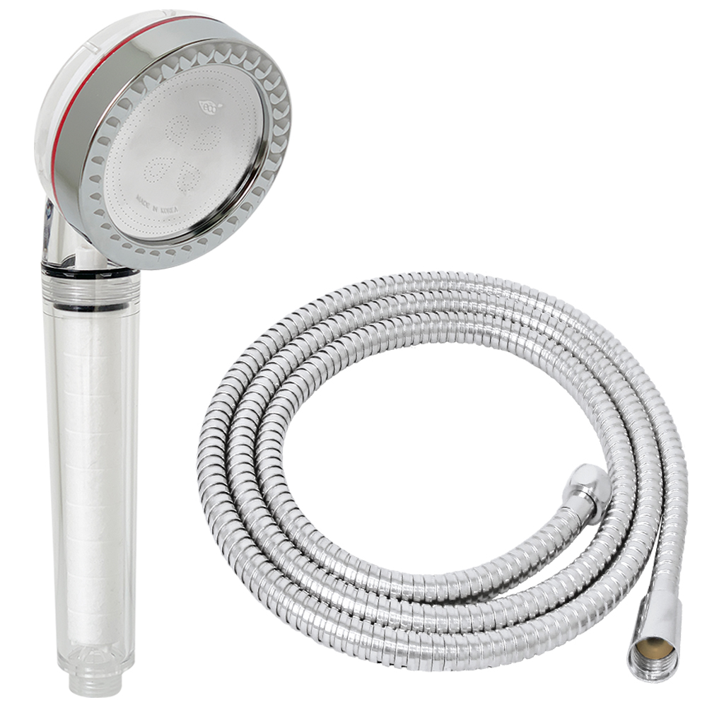 코시나 바람폭풍 점보 필터샤워기 + 황동 메탈줄 2m 17,500원