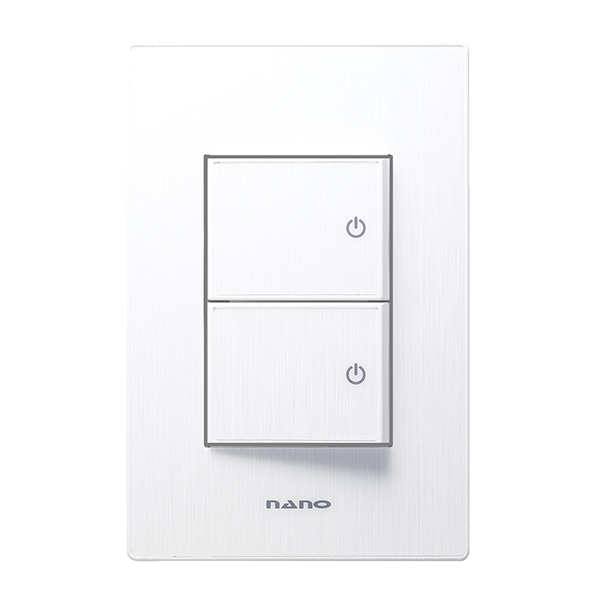 나노전기 아트2 화이트 2구 단로 스위치, 5개 25,200원