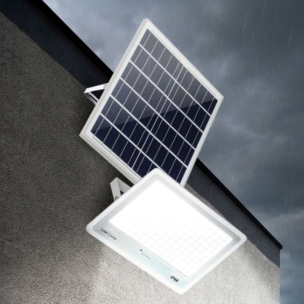HK sell 태양광 부착형 흰색 정원 조명 벽등 216LED 100W 대용량 배터리, 화이트 29,700원