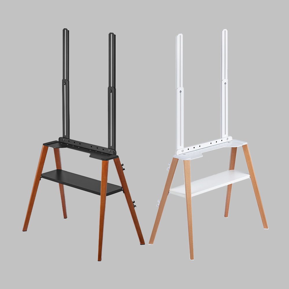 라익미 무타공 벽밀착 이젤 H형 선반 TV 스탠드 44 우드블랙, 현재가 69,000원