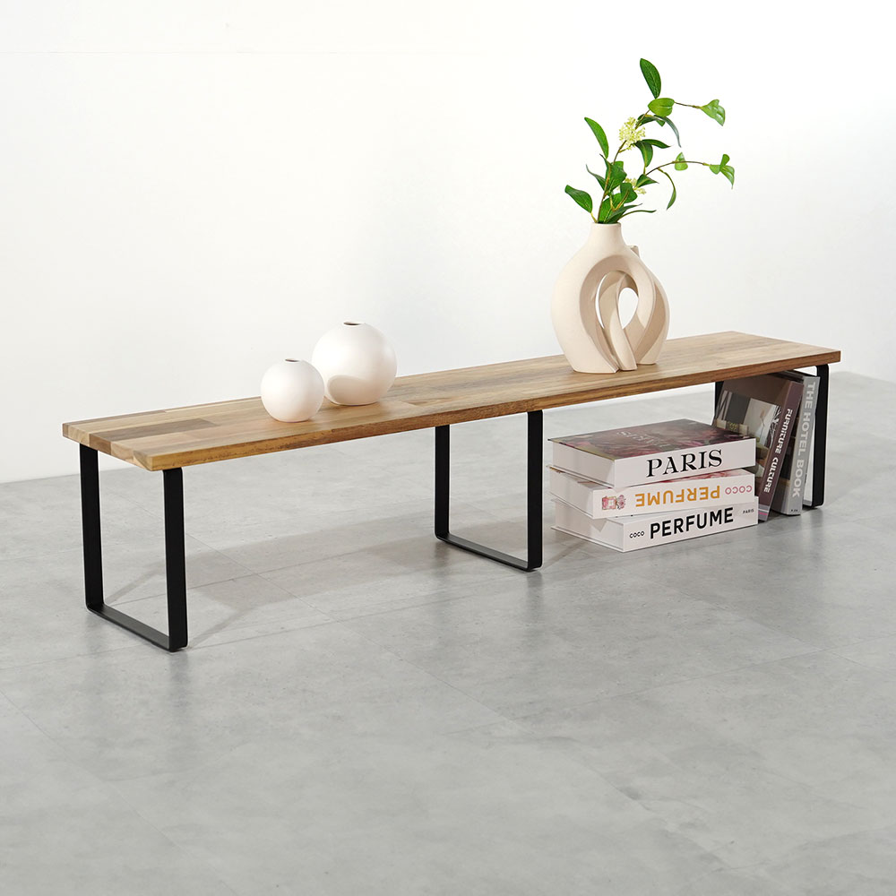 아카시아 원목 나무 받침대, 1단, 블랙 45,000원