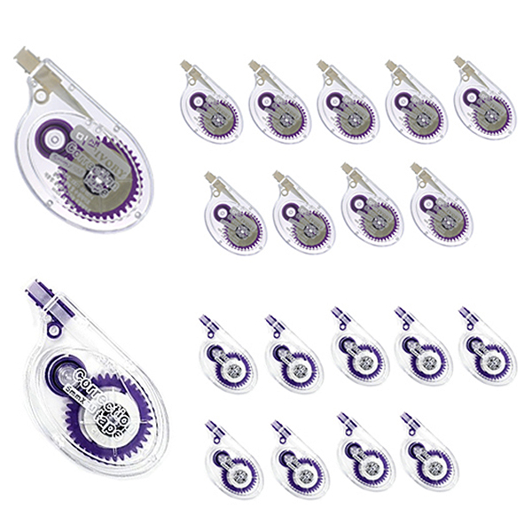 한국연필 롱 수정 테이프 8m 미색 10p + 백색 10p 세트 16,400원