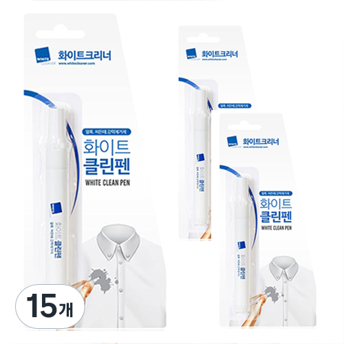 화이트크리너 휴대용 펜타입 얼룩제거제, 9.3ml, 15개 99,480원