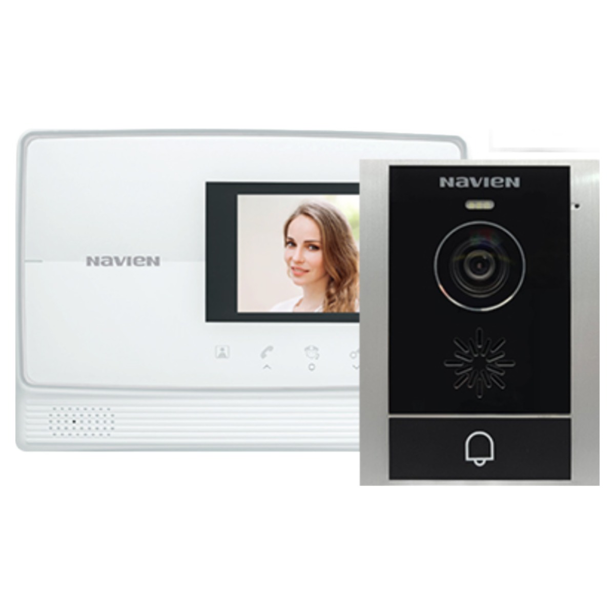 경동 아날로그 2선식 4.3인치 비디오폰 UHA-471+현관카메라UDP-710 세트 화이트 110,000원