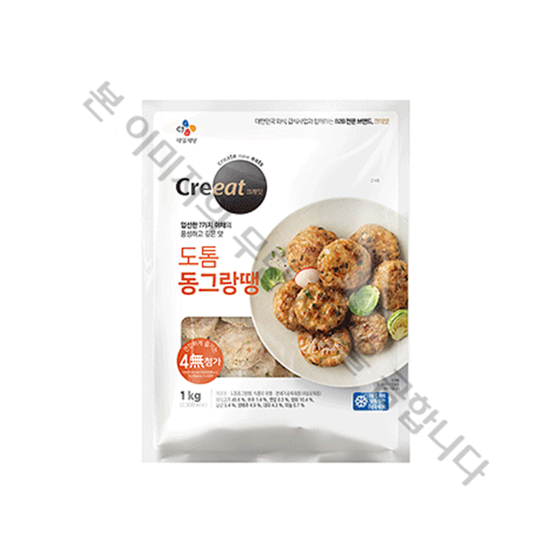 크레잇 도톰 동그랑땡, 1kg, 6개 69,000원