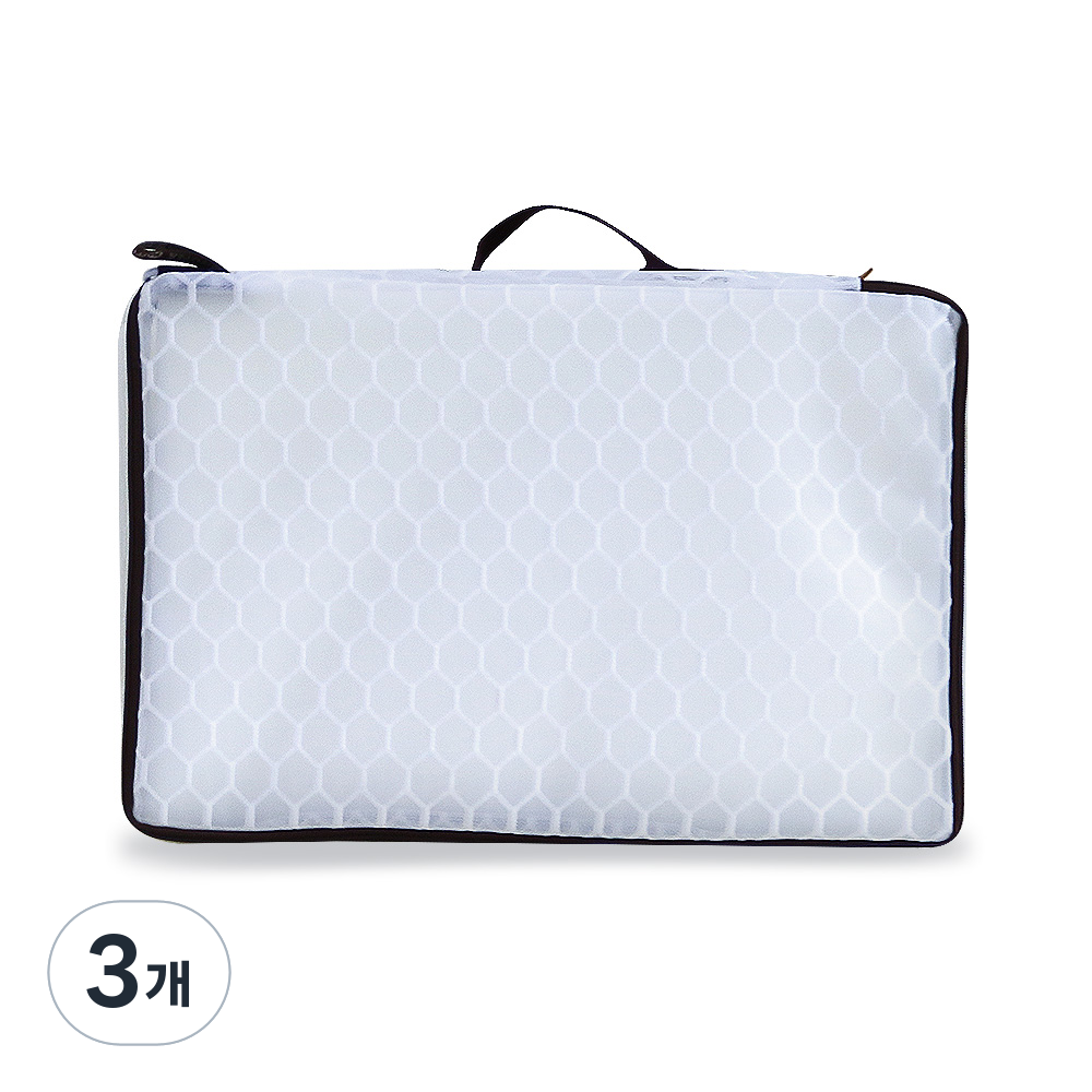 문스앤 항균 무형광 벌집 2중 메쉬 프리미엄 장방형 세탁망 패딩, 니트 세탁시 좋아요, 장방형_브라운, 3개, 현재가 16,500원