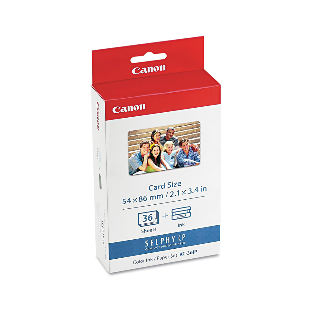 캐논 KC-36IP 셀피 포토 인화지 프린터 크레딧카드사이즈 잉크 용지세트 1개 19,500원