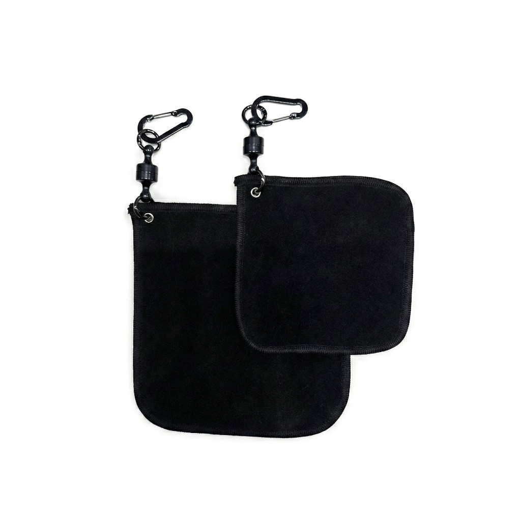 버디캐디샵(자석고리포함)블랙 도톰 극세사타월 볼클리너 노캐디 골프공 수건(1개씩개별포장) 3,200원