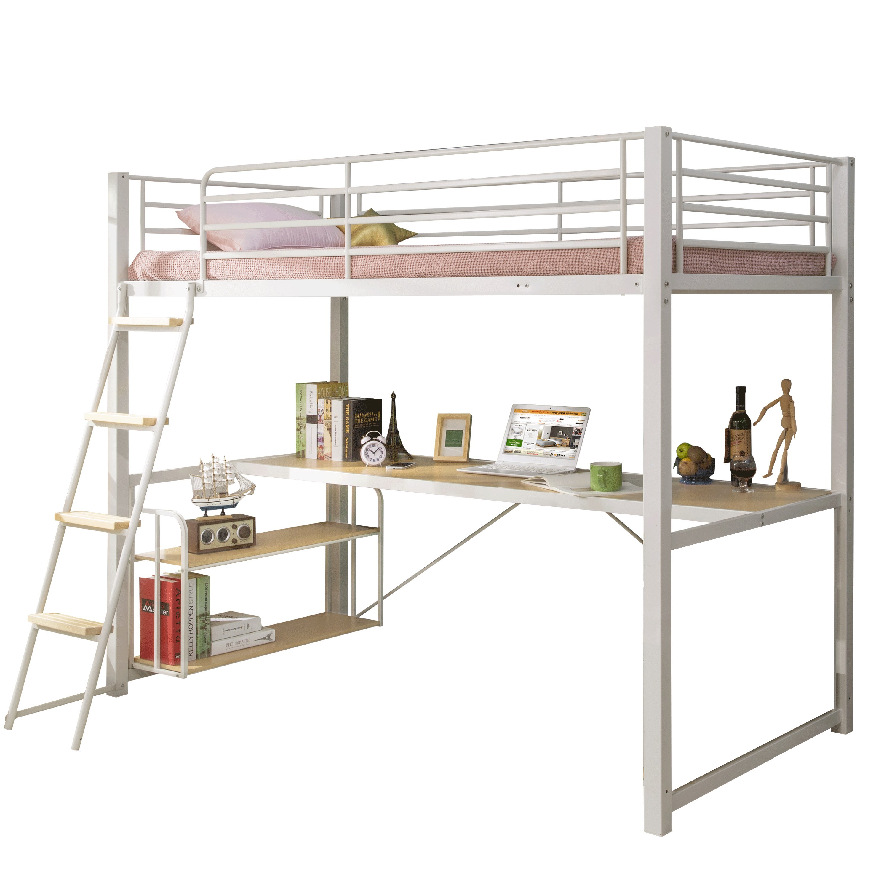 [원목발판증정] 에보니아 토리노 철제벙커침대_싱글 (기본형/책상형/세트형/풀세트 옵션선택) / 매트업그레이드 행사중 375,700원