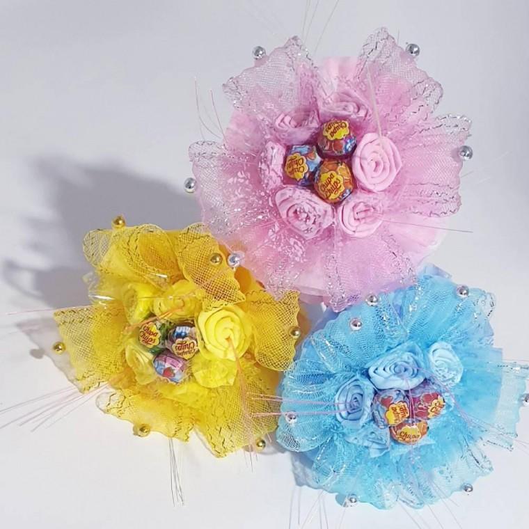 앤드플라워 사탕꽃다발(블루)(핑크) 사탕부케 졸업식 학예회 입학식 비누꽃 인형꽃다발 화이트데이 선물 11,270원