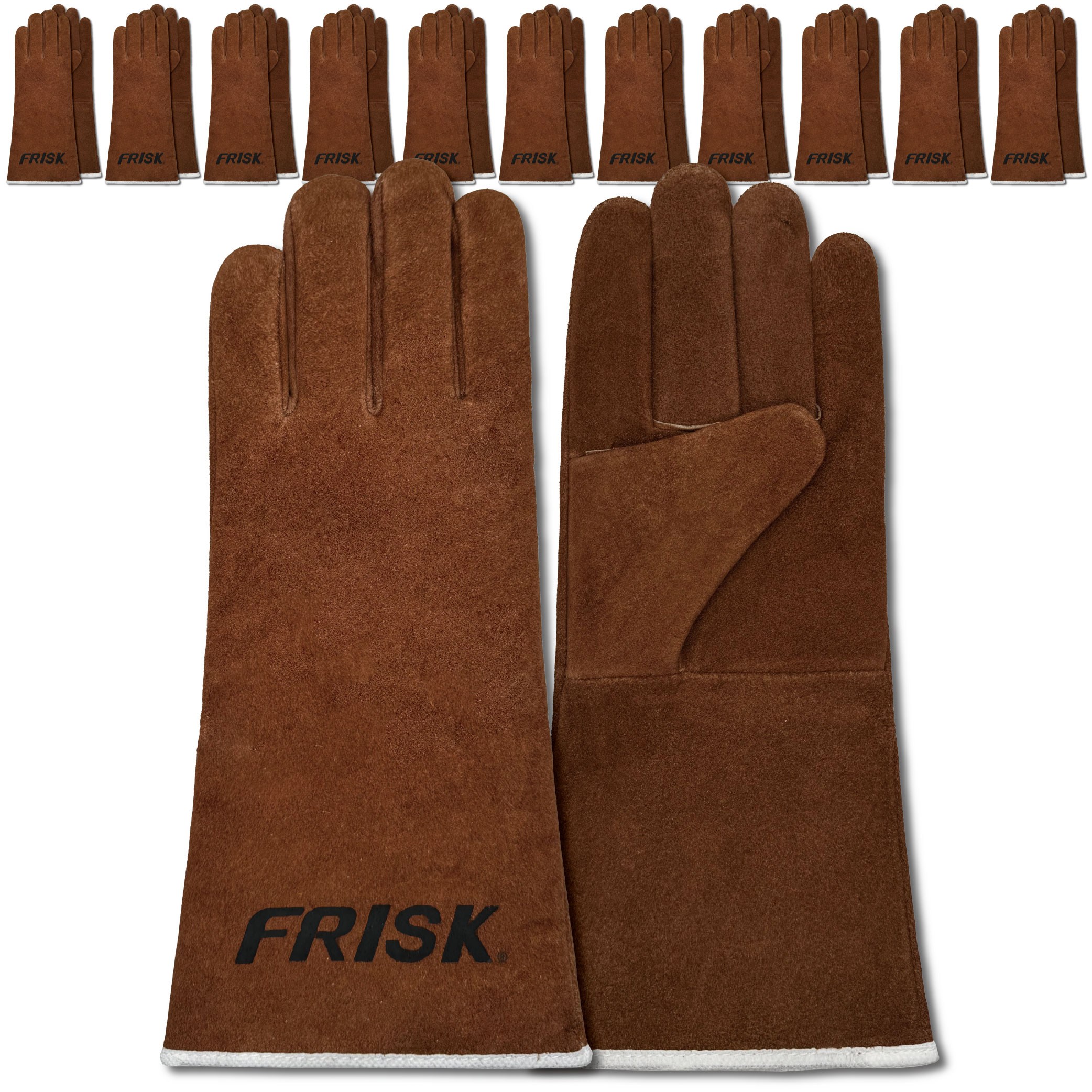 장갑천국 용접 장갑 10켤레 프리스크 FRISK 용접대 가시 바베큐 캠핑 화로 용접, 10개, 갈색 38,000원
