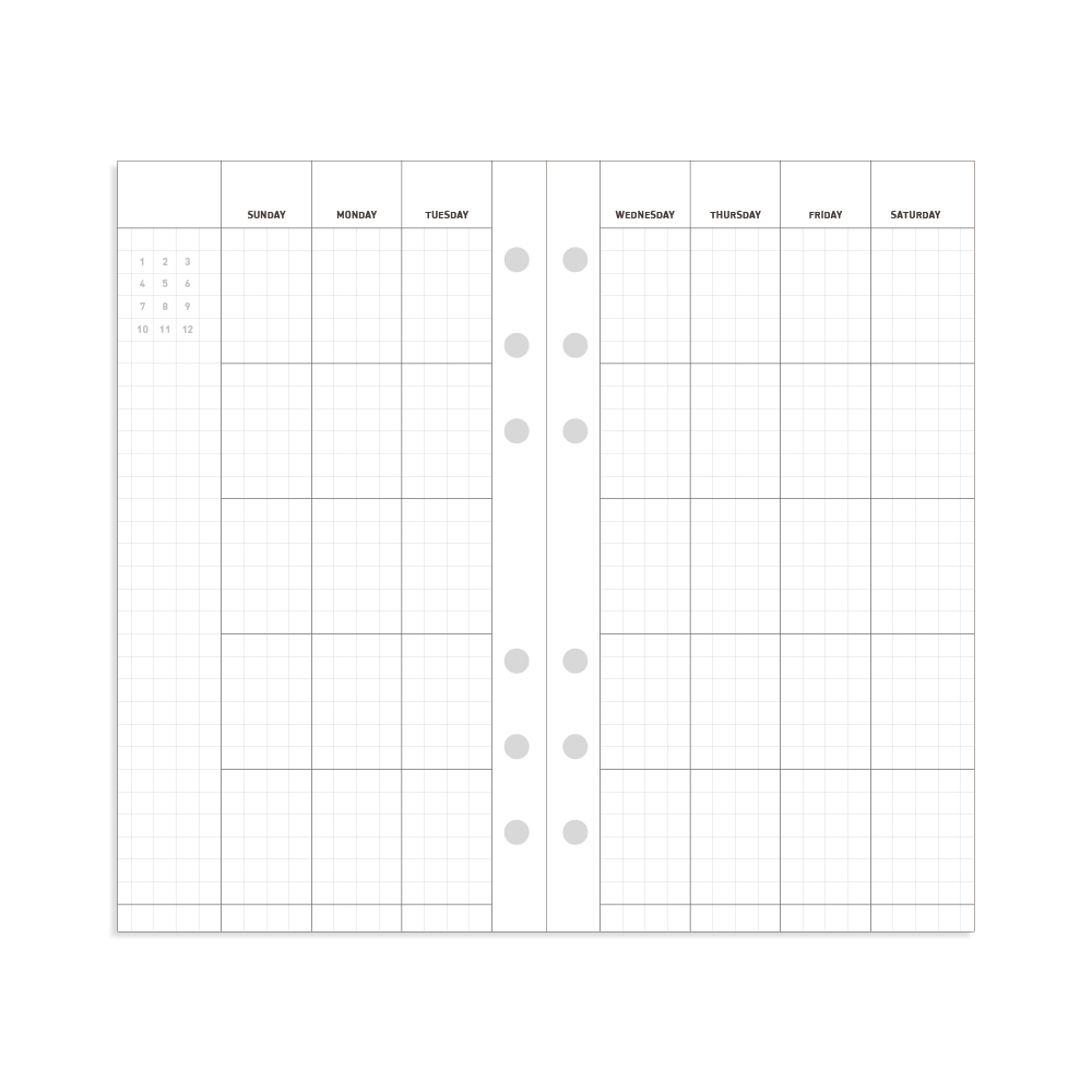 데이스테이션 A6 B6 6공 바인더 먼슬리 플래너 월간속지 5,300원