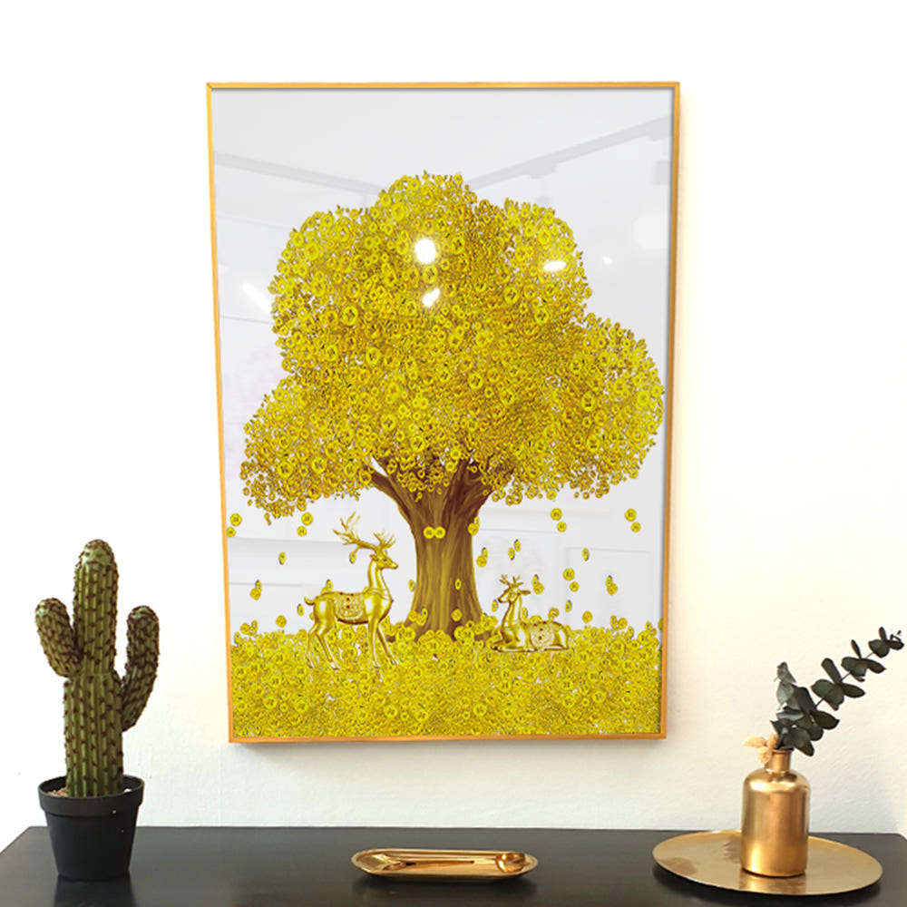 앙리아트 걸어두면 복을 가져다 주는 신비한 황금나무 황금사슴 풍수 액자 개업 집들이 선물 67,900원