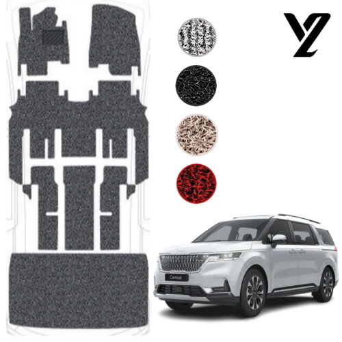 와이투 카니발 코일매트 KA4 4세대카니발 올뉴 더뉴 7인승 9인승 11인승 풀세트 확장형 카매트, 그레이, 올뉴 더뉴 카니발 7인승 129,900원