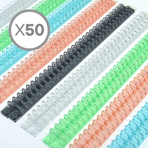 이글바인더 A4 30공 똑딱 루즈리프 집게링 10mm 색상혼합 X50개 묶음 원터치 루즈링 플라스틱 다공 셀프 제본 38,000원