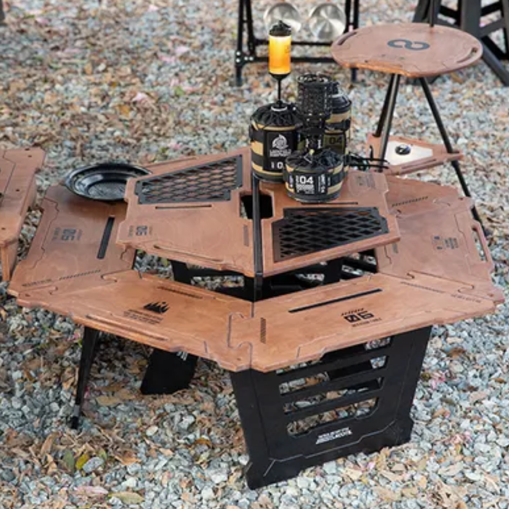 보기샵 즐거운 캠핑테이블 화로대 캠핑용품 피크닉 접이식 경량 좌식 휴대용, 현재가 326,800원