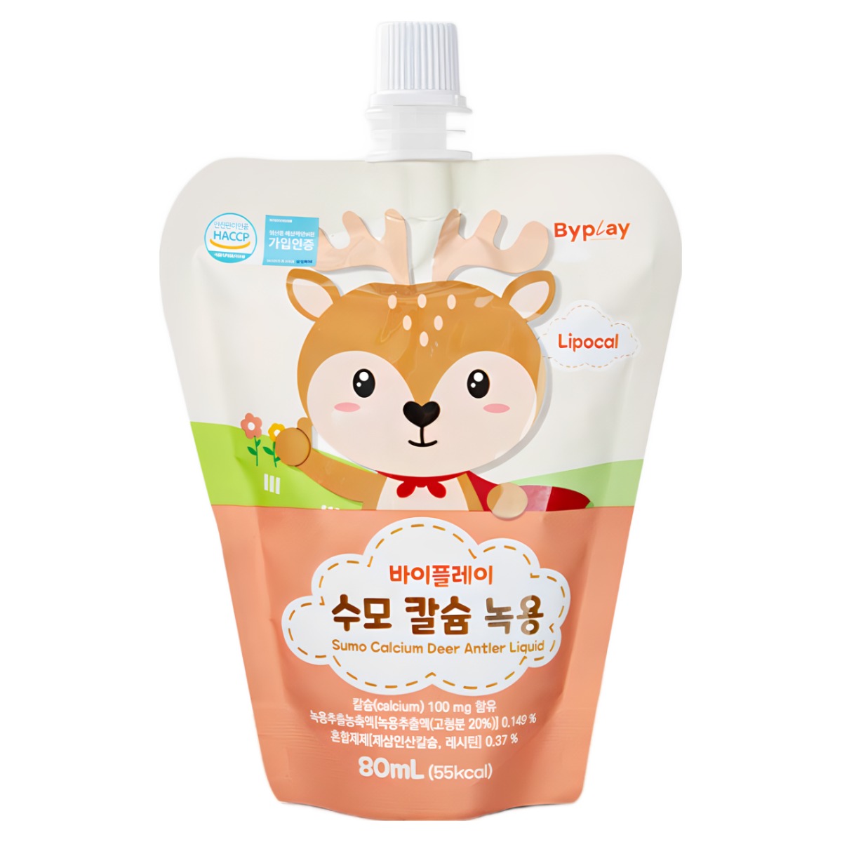 바이플레이 어린이 수모칼슘녹용 키즈녹용 유아녹용 키성장 영양제 어린이주스, 30개, 80ml 44,980원