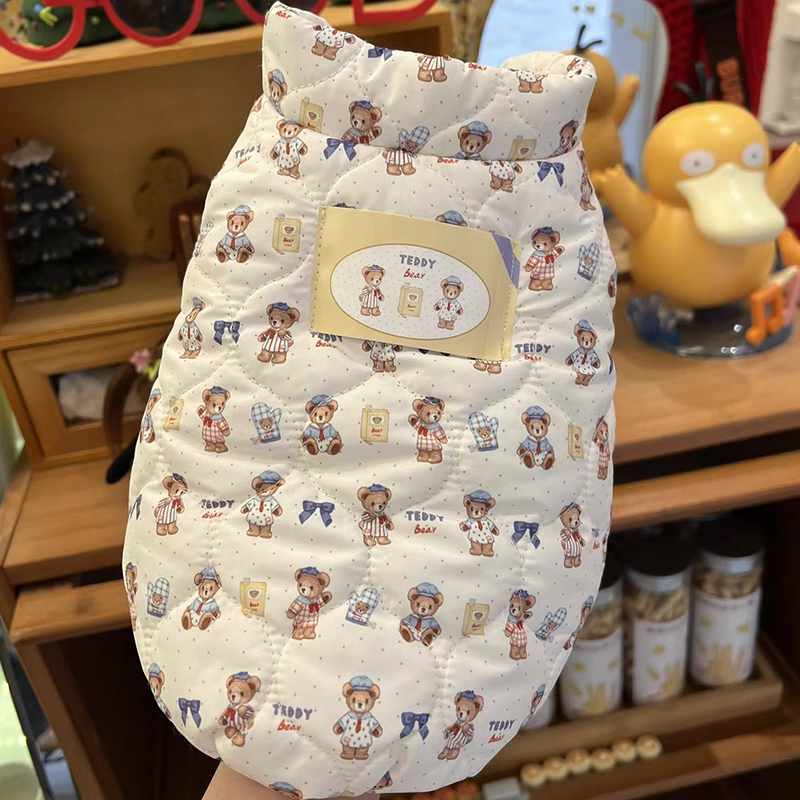 루비바 테디곰 겨울 강아지 보온 패딩조끼 고양이겸용 귀여운 애견 외투, 1개, 아이스크림 23,200원
