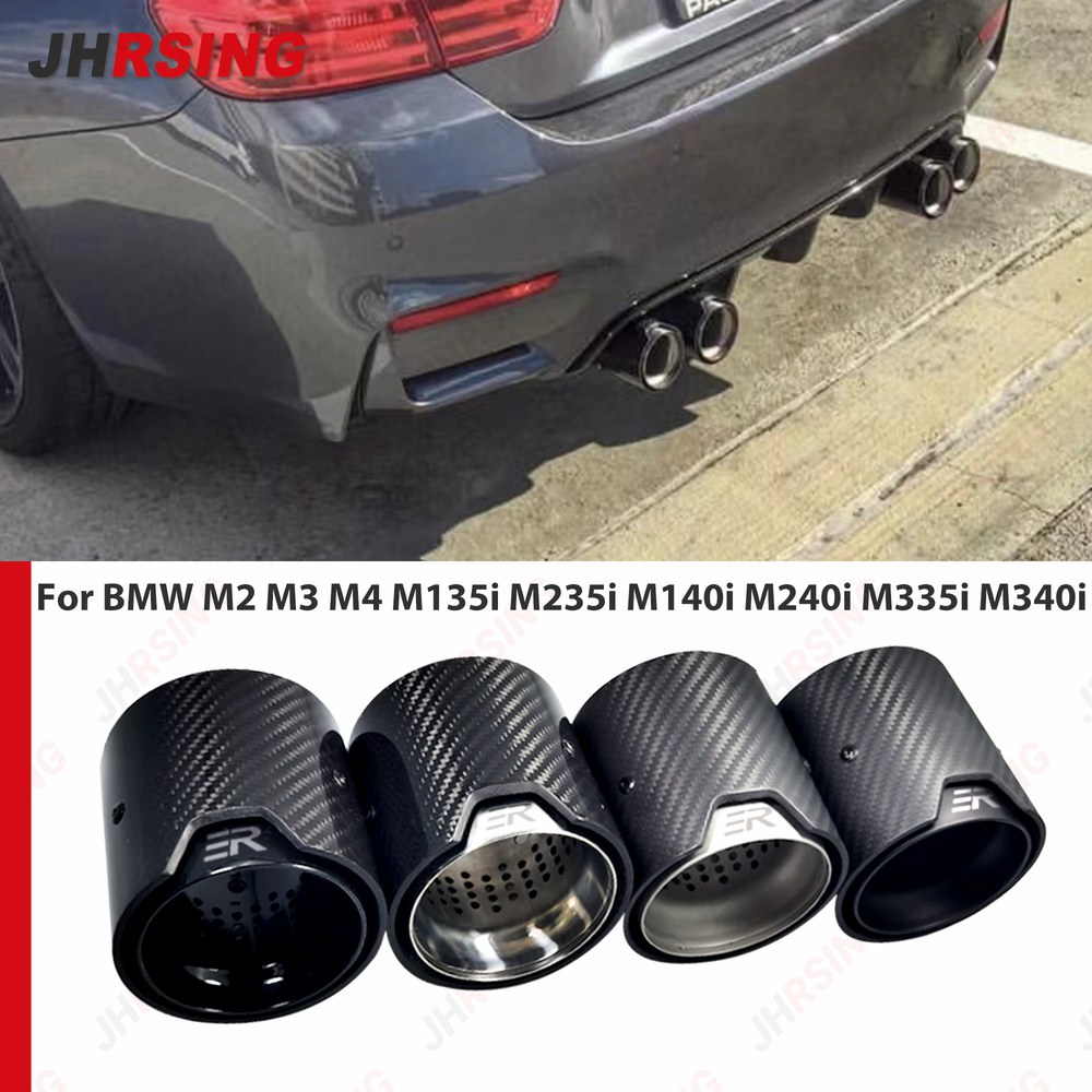 M4 BMW 자동차 섬유 M435i 1 M140i 탄소 업그레이드 호환 수정 배기 M335i M3 로고 개 팁 액세서리 M2 M240i M135i ER M235i M340i 54,600원