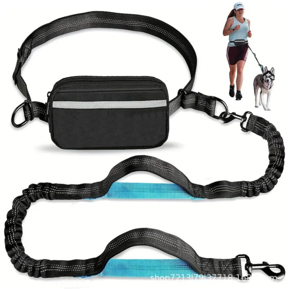 홈라옴 핸즈프리 반려동물 허리가방 리드줄, 블랙, 1개 21,700원