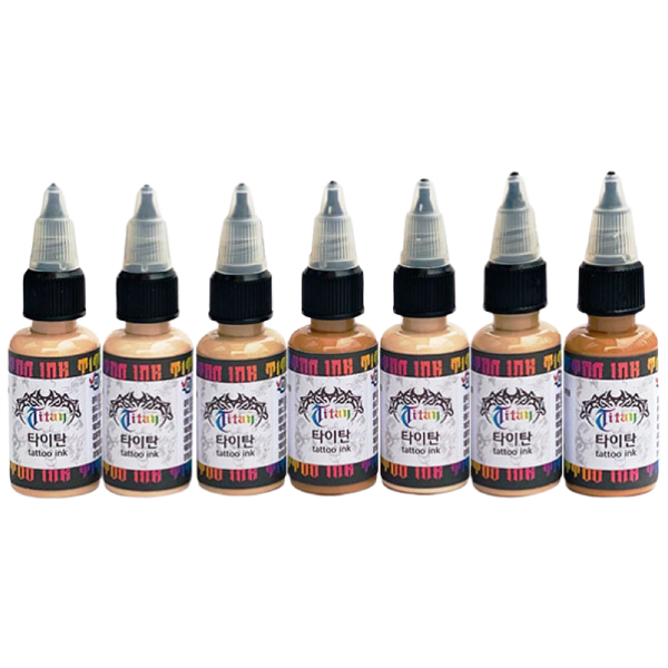 하나뷰티 타투색소 타이탄 문신용 잉크 스킨컬러 7종 TITAN TATTOO INK, 1개 110,000원