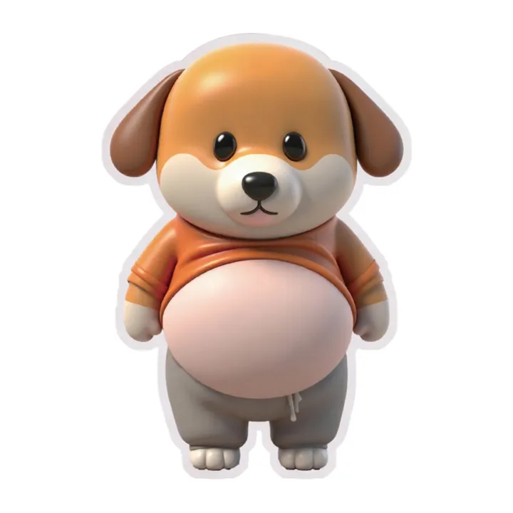 강아지 뱃살 말랑스티커 문콕방지1+1, 비글, 2개 9,900원