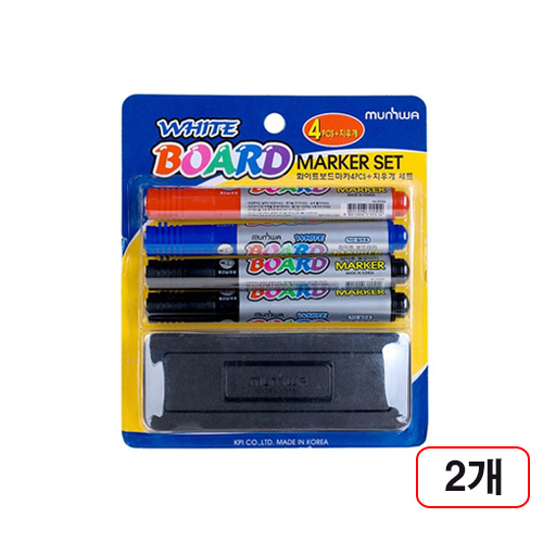 문화보드마카4색+지우개세트, 2개입 17,760원
