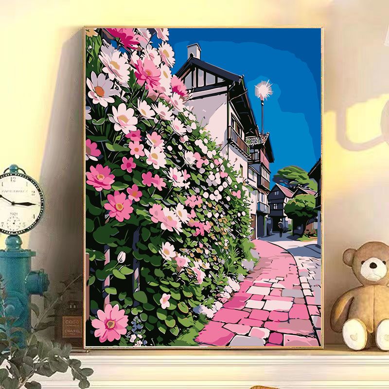 ZHC 프리미엄 DIY 그림 그리기 유화세트 40 X 50CM, 1개, F126 꿈속정원 17,900원