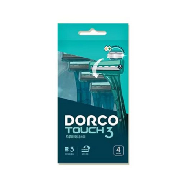 도루코 터치3 휴대용면도기4PX3개 3중날 일회용면도기, 3개, 4개입 8,500원