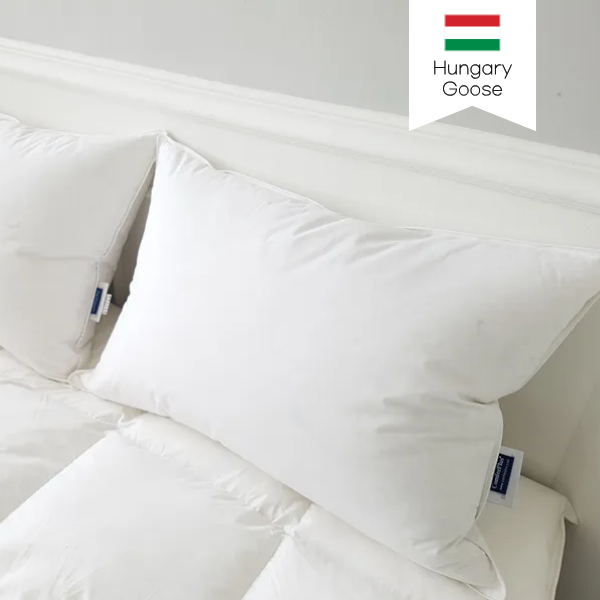 [국내생산 맞춤] 컴포플러스 헝가리 구스베개솜(솜털80%), 1개, 화이트 147,000원