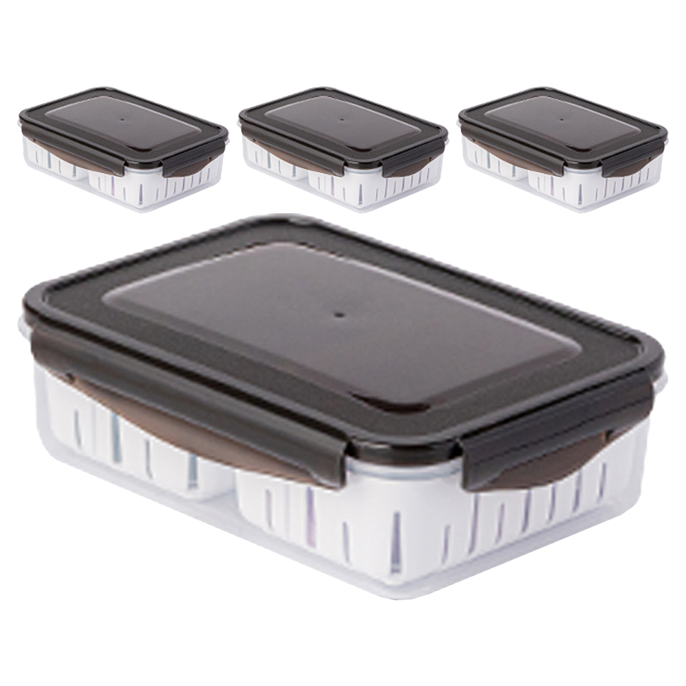 나누담클래식 물빠짐 반반 채반 소분 야채 과일 밀폐용기 22,000원