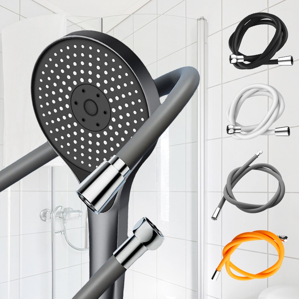 아띠꼴로 실리콘 샤워 호스 욕실 샤워기 호수 샤워기줄, 화이트, 1.5m 4,950원