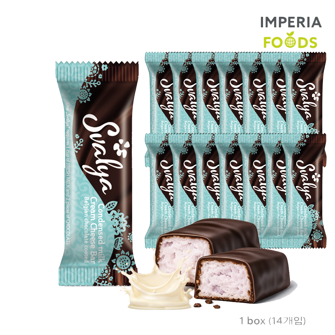 Svalya 스발야 연유맛 크림치즈바 Condenset Milk Cream Cheese Bar, 40g, 14개 35,000원