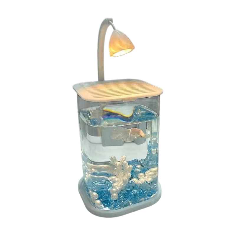 뚜껑포함 조명 디자인 베타어항 미니 조경 수족관 15,300원