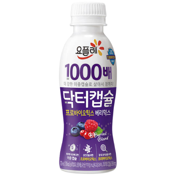 빙그레 요플레 1000배 닥터캡슐 베리믹스, 130ml, 40개 38,090원