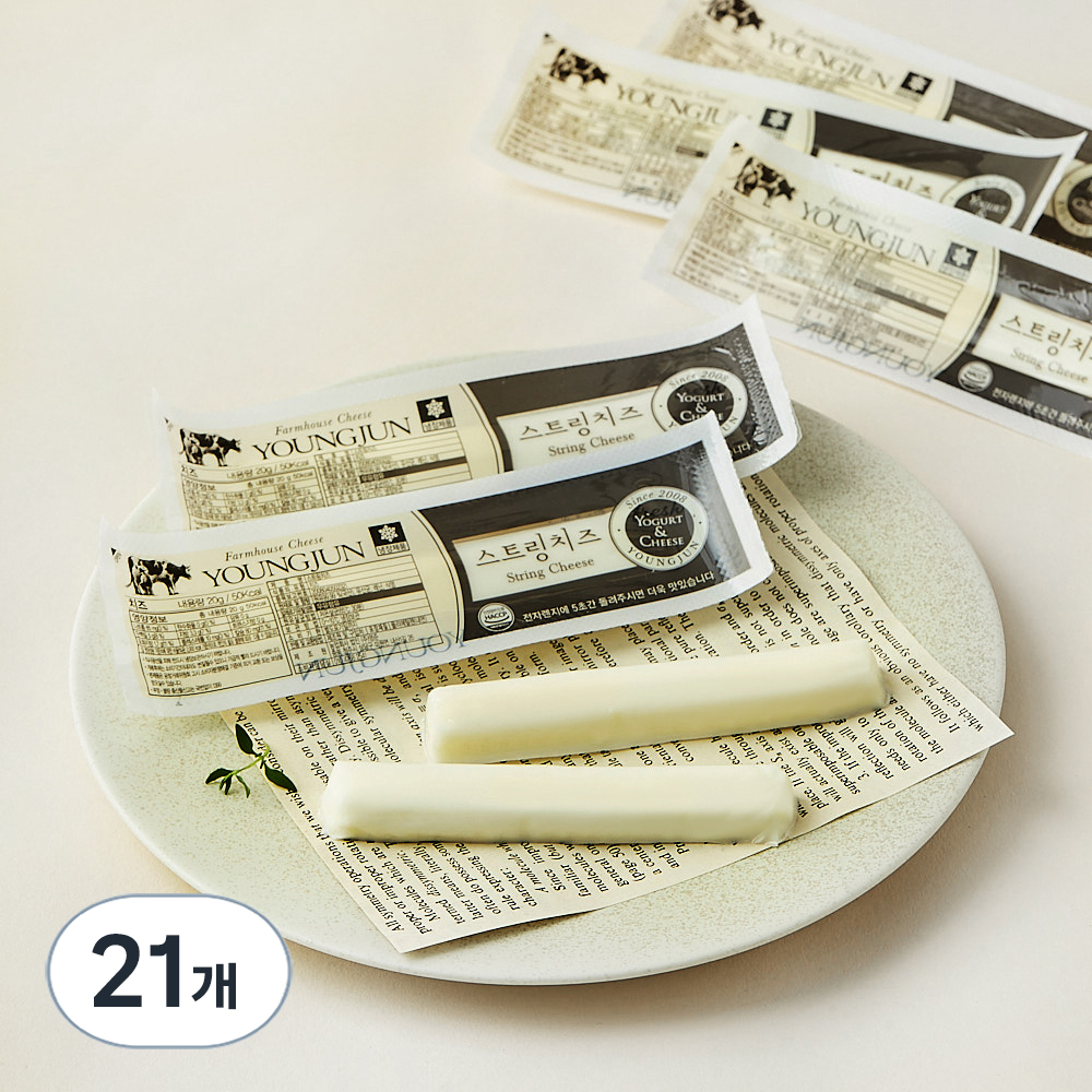 영준목장 스트링치즈, 20g, 1개입, 21개 33,000원