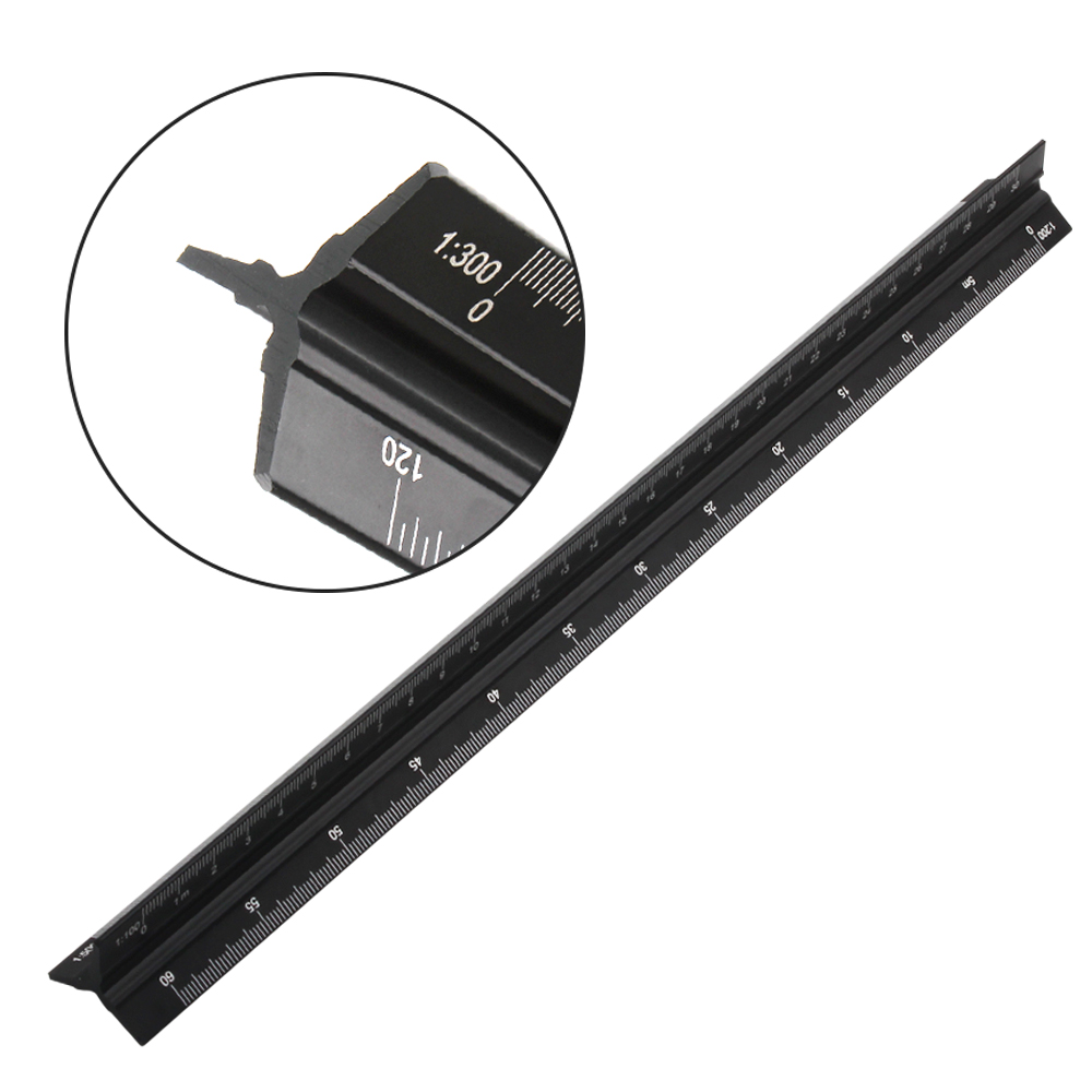 야토 알루미늄 삼각 스케일자 슬림엣지 YTS300 30cm 블랙, 1개 13,800원