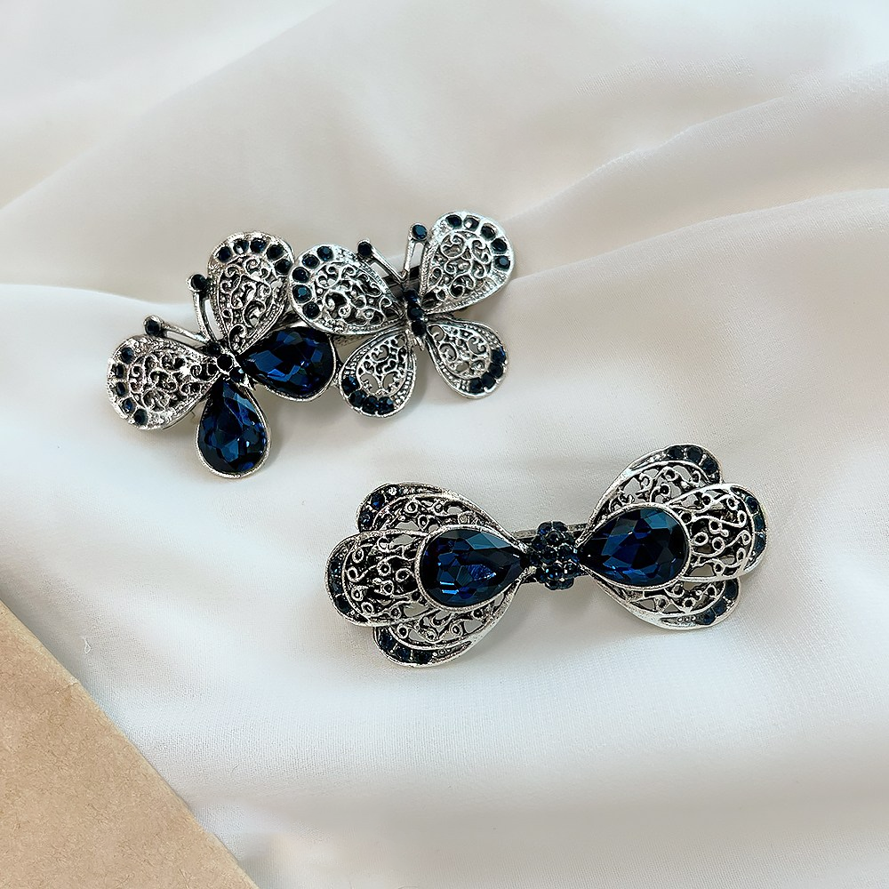 미다미 2P 엔틱 블루큐빅 메탈 포인트 자동핀, 현재가 19,900원