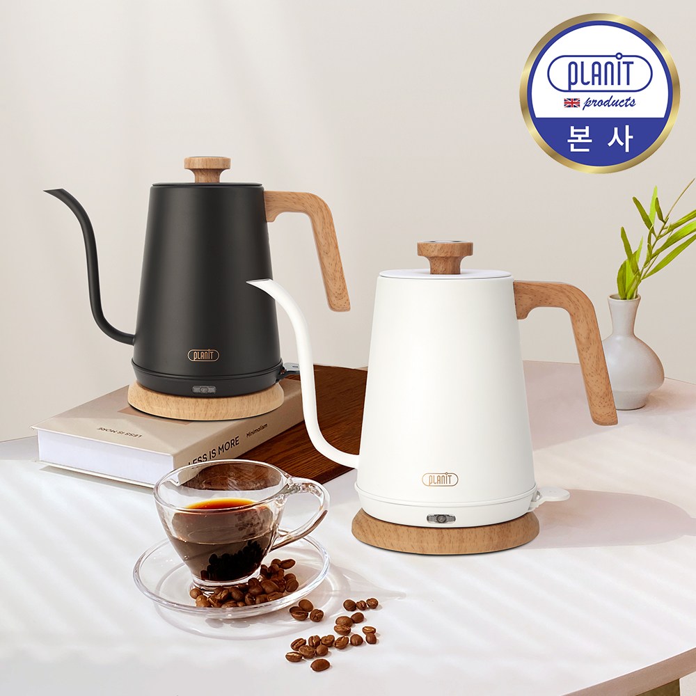 플랜잇 온도조절 전기 드립포트 티포트 지니 템퍼 PEC-NX7 (블랙/화이트) 79,000원