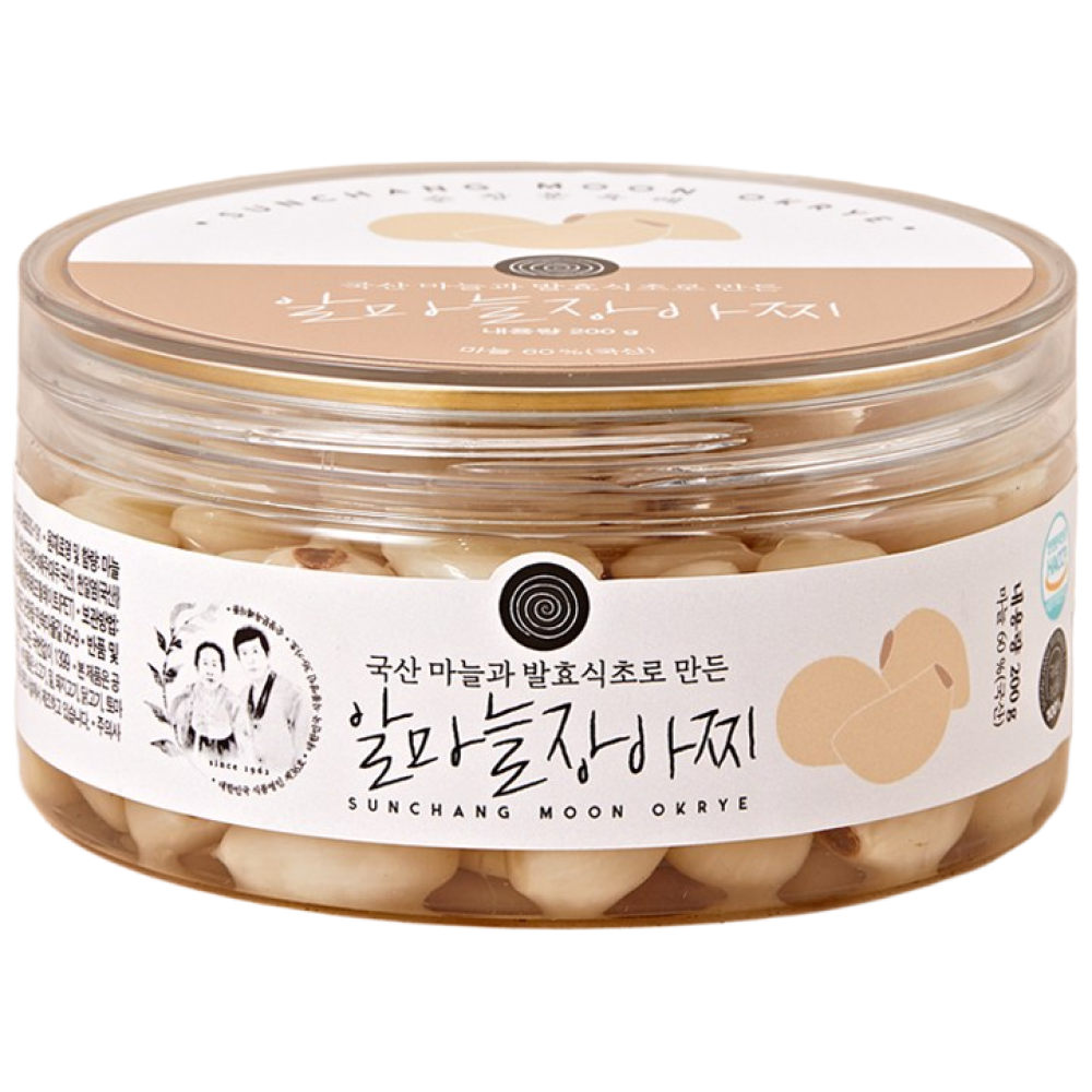 순창문옥례식품 알마늘 장아찌, 200g 국내산 마늘 사용 명인 장맛 아삭한 식감, 200g, 1개 10,900원