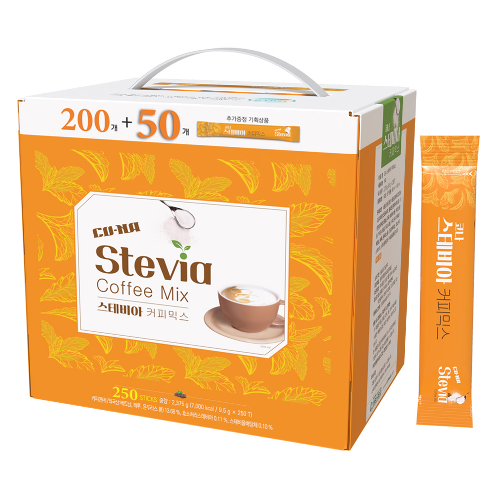 CONA 스테비아 커피믹스, 9.5g, 250개입, 1개 43,890원