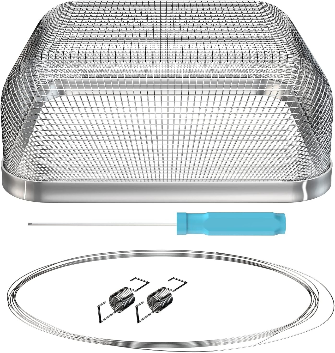 BougeRV 용광로 통풍 스크린 4.5 x 인치 RV 트레일러 온수기 커버 스테인리스 스틸 사각 메쉬 액세서리 부품 1 팩 48,650원