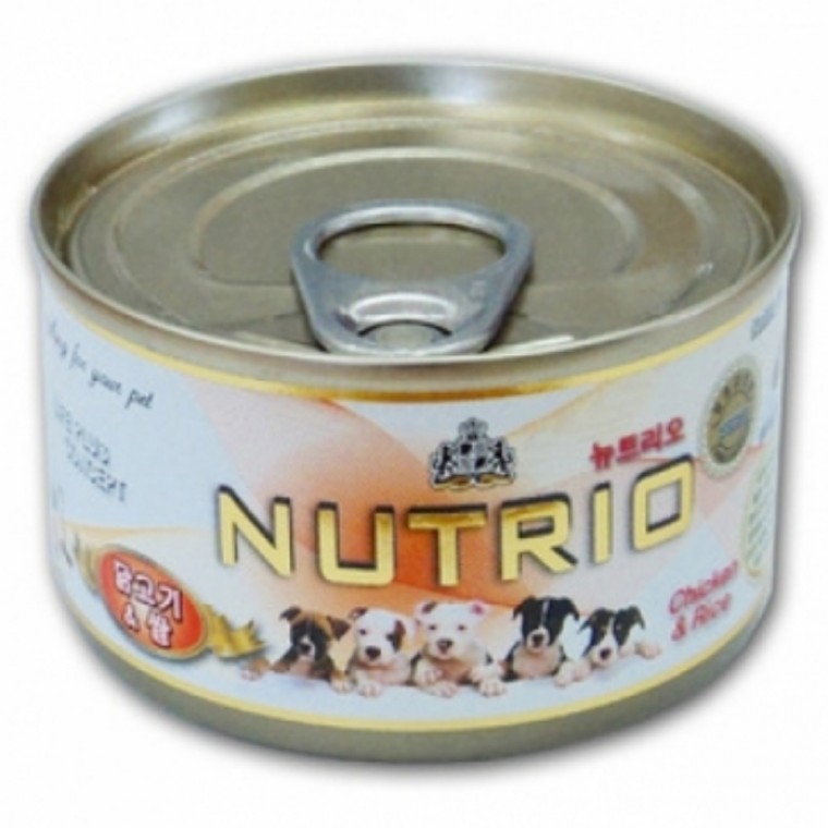 뉴트리오 강아지캔 닭고기&쌀 100g 24개 1Box, 현재가 34,500원
