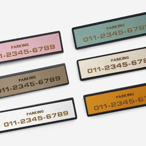카엔 베네치아 주차번호판 가죽 논슬립 전화번호판 주차알림판 듀얼 연락처 기본 차량 자동차 18,000원